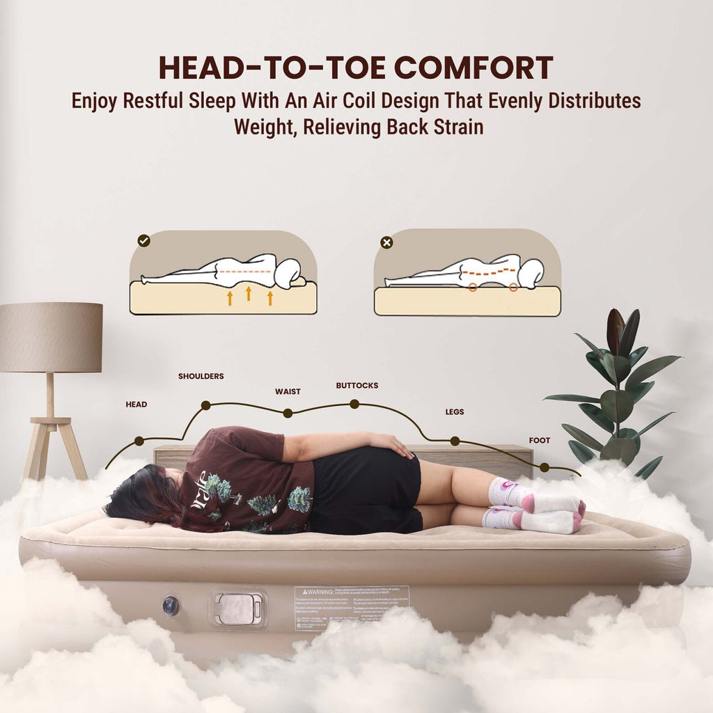 Portable Air Bed Mattress – Quick Inflate, Comfortable Sleep Anywhere