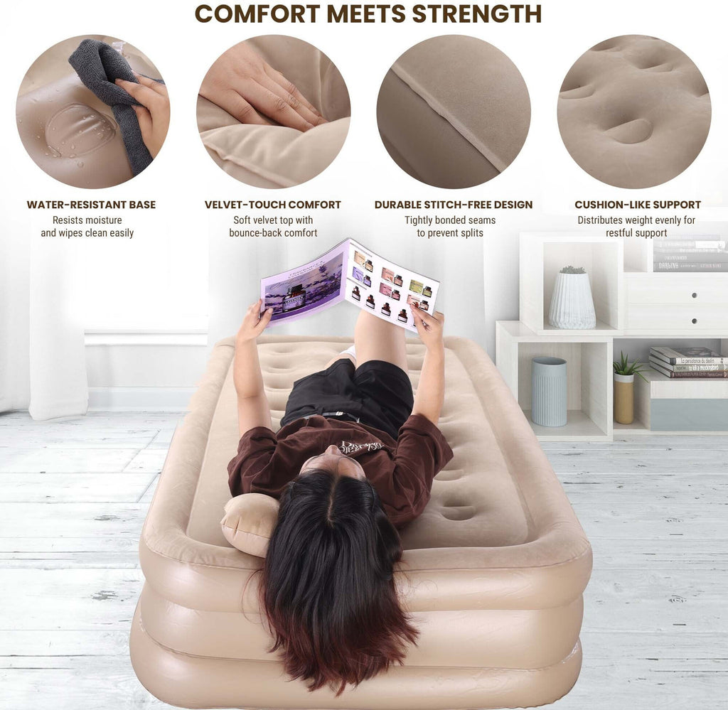 Portable Air Bed Mattress – Quick Inflate, Comfortable Sleep Anywhere