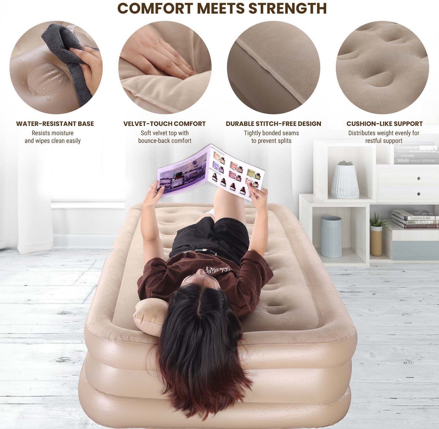 Portable Air Bed Mattress – Quick Inflate, Comfortable Sleep Anywhere