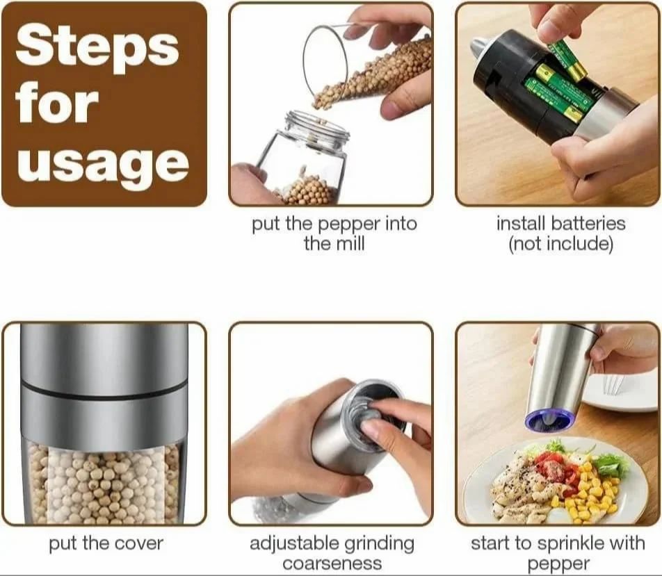 Gravity Electric Salt Pepper Grinder