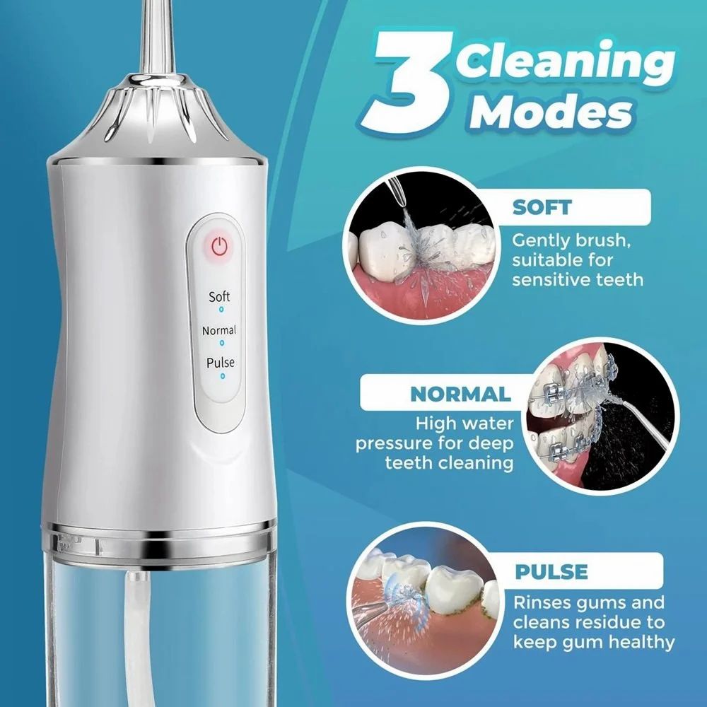 Water Dental Flosser Portable Oral Irrigator Cordless Flosser Portable Cordless Teeth Cleaner