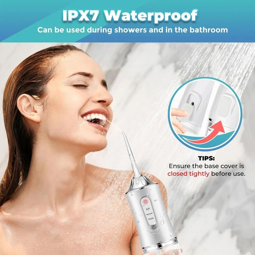 Water Dental Flosser Portable Oral Irrigator Cordless Flosser Portable Cordless Teeth Cleaner