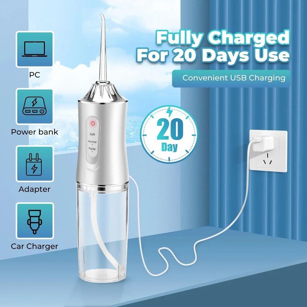 Water Dental Flosser Portable Oral Irrigator Cordless Flosser Portable Cordless Teeth Cleaner