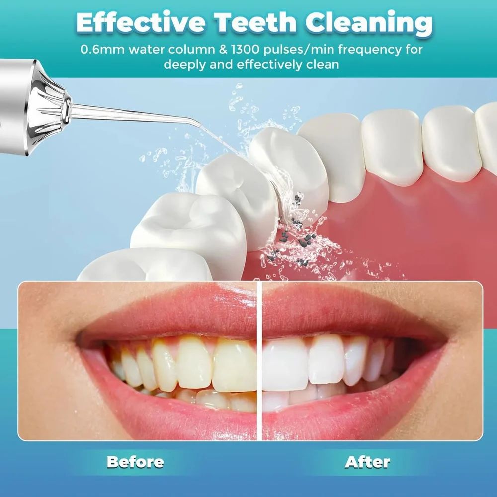 Water Dental Flosser Portable Oral Irrigator Cordless Flosser Portable Cordless Teeth Cleaner