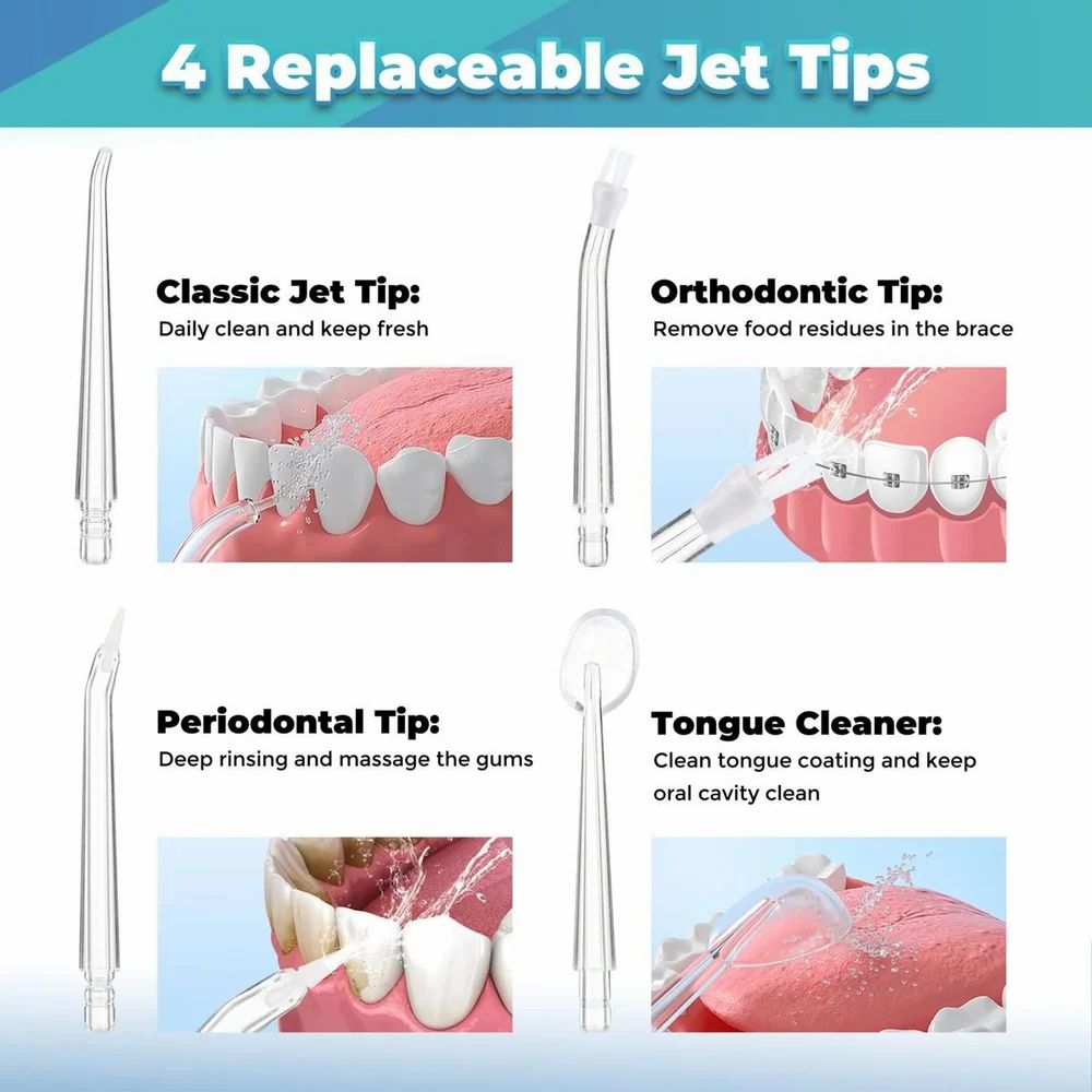 Water Dental Flosser Portable Oral Irrigator Cordless Flosser Portable Cordless Teeth Cleaner